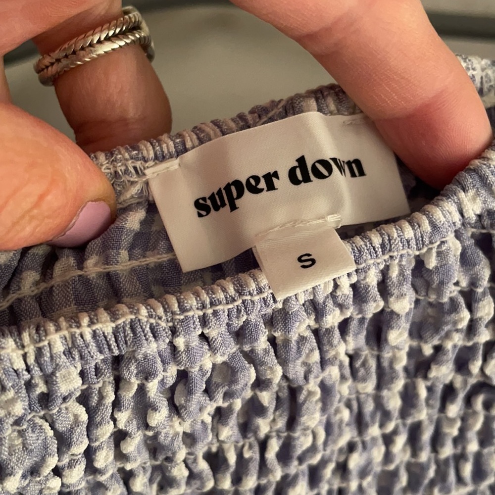 Super Down Gingham Top - image 2